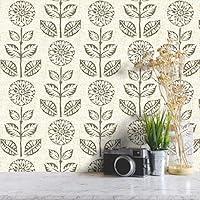 Algopix Similar Product 9 - Wudnaye Floral Peel and Stick Wallpaper