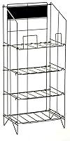 Algopix Similar Product 15 - Wire Newspaper Stand with 4 Shelves