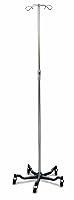 Algopix Similar Product 6 - Medline 5 Leg IV Pole Stand 4 Hook