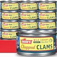 Algopix Similar Product 5 - Snows Wild Clams Canned 65oz Pack