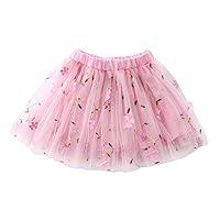 Algopix Similar Product 1 - Kids Embroidery Tulle Tutu Skirt with