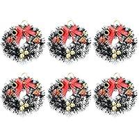 Algopix Similar Product 1 - WYSRJ 6 Pcs Christmas Candle Rings 47