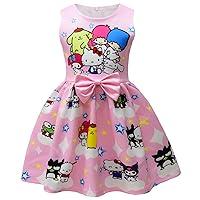 Algopix Similar Product 10 - xikcomjr Cute Girls Dress Cartoon Kids