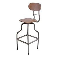 Algopix Similar Product 13 - Benzara Industrial Style Wooden Swivel