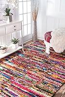 Algopix Similar Product 8 - nuLOOM Michiko Braided Chindi Cotton