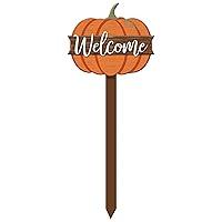 Algopix Similar Product 3 - Pumpkin MDF Yard Stake  12 x 30 