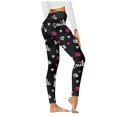 Best Deal for Love Print Leggings for Women Valentine Gift Yoga Pant Butt