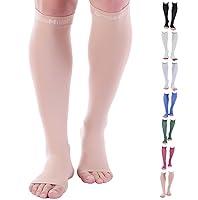 Algopix Similar Product 13 - Doc Miller Open Toe Compression Socks