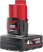 Algopix Similar Product 19 - Milwaukee M12B4 40Ah LithiumIon