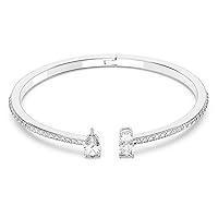 Algopix Similar Product 20 - Attract Cuff, White, Rhodium plated