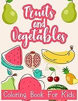 Algopix Similar Product 16 - Fruits And Vegetables Coloring Book For