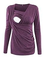 Algopix Similar Product 14 - Ecavus Womens Nursing Tops Short 