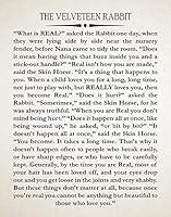 Algopix Similar Product 12 - The Velveteen Rabbit Nursery Quote by