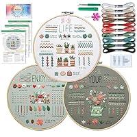 Algopix Similar Product 5 - ETSPIL 3 Sets Embroidery kit for