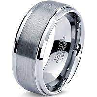 Algopix Similar Product 19 - Tungsten Wedding Band Ring 8mm 6mm for