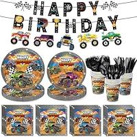 Algopix Similar Product 3 - 174 PCS Monster Truck Party Supplies