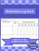 Algopix Similar Product 6 - Medication Log Book Large 85 x 11