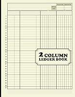 Algopix Similar Product 10 - 2 Column Ledger Book Simple Two Column