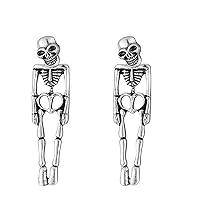 Algopix Similar Product 13 - Artlunar Halloween Earrings Skeleton