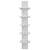 Algopix Similar Product 16 - Danya B 5 Tier Wall Shelf Unit Narrow