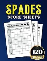 Algopix Similar Product 19 - Spades Score Sheets 120 Score Pads for