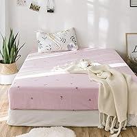 Algopix Similar Product 7 - Modern Soft Cotton Fitted Sheet Twin