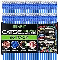 Algopix Similar Product 14 - GearIT 50Pack Cat5e Ethernet Patch