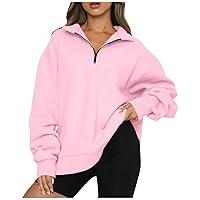 Algopix Similar Product 8 - Womens Quarter Zip Sweatshirt Casual