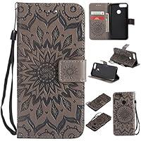 Algopix Similar Product 8 - Leather Wallet Case for Huawei P Smart
