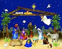 Algopix Similar Product 3 - Let Us Adore Him Calendar with Stickers