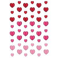 Algopix Similar Product 2 - Red Paper Dimensional Hearts String