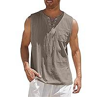 Algopix Similar Product 11 - Mens Tank Top Beach Loose Fit Mens