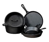 Algopix Similar Product 18 - Lodge Seasoned Cast Iron 5 Piece