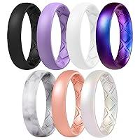 Algopix Similar Product 16 - Egnaro Silicone Anniversary Ring Women