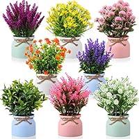 Algopix Similar Product 13 - Artificial Potted Flowers Fake Potted