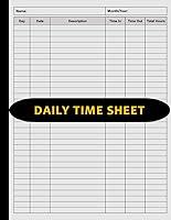 Algopix Similar Product 10 - Daily Time Sheet Log Book Timesheet