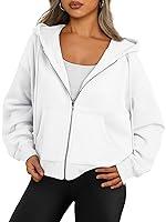 Algopix Similar Product 2 - Trendy Queen Zip Up Hoodies For Women