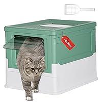 Algopix Similar Product 6 - Foldable Cat Litter Box with Scoop