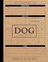 Algopix Similar Product 2 - Dog Grooming Record Book Canine
