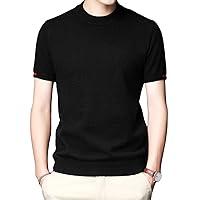 Algopix Similar Product 17 - Mens Basic Crew Neck Short Sleeve Mock