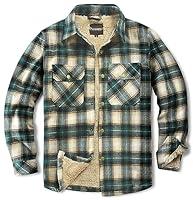 Algopix Similar Product 16 - Puwasa Mens Flannel Shirt Jacket