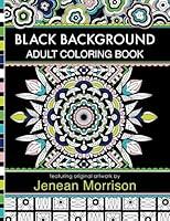 Algopix Similar Product 9 - Black Background Adult Coloring Book