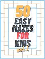 Algopix Similar Product 19 - 50 Easy Mazes For Kids vol1 50 Easy