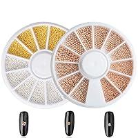 Algopix Similar Product 11 - Aysekone 2 Boxes Nail Steel Pearls Nail