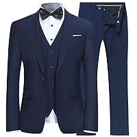 Algopix Similar Product 14 - Mens Slim Fit 3 Piece Suit One Button