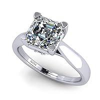 Algopix Similar Product 4 - NANA Jewels Silver 700mm 2ct Asscher