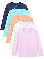 Algopix Similar Product 16 - Cooraby Dry Fit Girls Long Sleeve Shirt