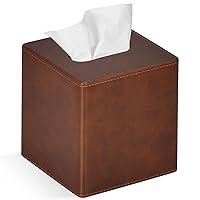 Algopix Similar Product 6 - GOLRANLYE Tissue Box Cover Square PU