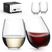 Algopix Similar Product 20 - LUNA  MANTHA Stemless Wine Glasses Set