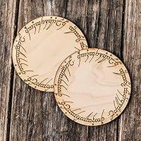 Algopix Similar Product 7 - The One Coaster Set of 2 Raw Wood